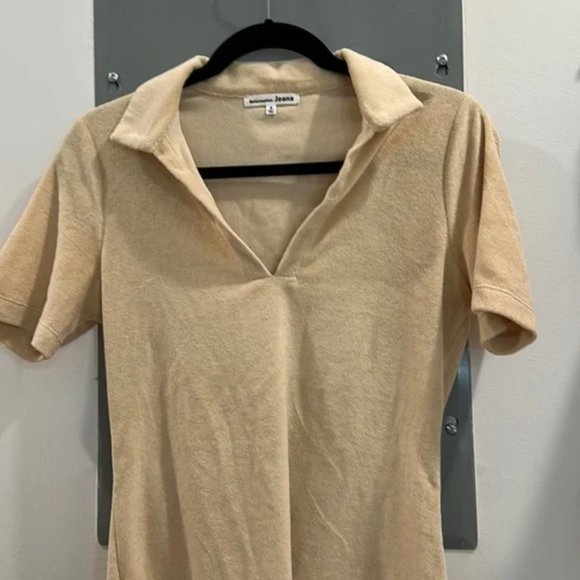 Reformation "Steffi" Cream Dress in Sand - Size Small - Picture 5 of 7